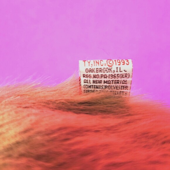 Vintage TY Easter Bunny Rabbit Plush Toy Classic Nibbles Brown - Picture 5 of 9